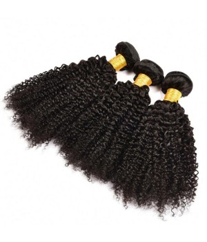 DHL Free Shipping Black Women Brazilian Curly Hair 3 Bundle Deals
